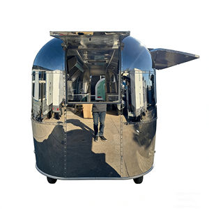 Carrito de Bebidas, Helados, Jugos Recién Exprimidos, Carrito de Catering Móvil de Acero Inoxidable con 4 Ruedas para Estación de Metro y Zona Peatonal - Product Image 3