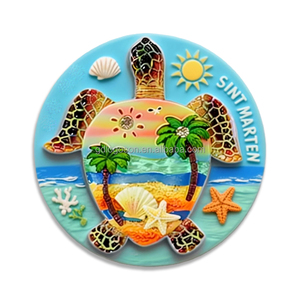 Aimant de réfrigérateur touristique en polyrésine, design 3D personnalisé, couleurs vives, thème plage côtière, San Diego Animal, aimant puissant et durable - Product Image 5