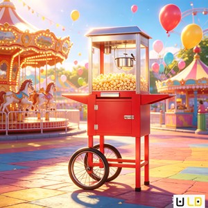 Machine à Popcorn Commerciale Automatique LEDE avec Moteur et Agitateur Électrique pour Popcorn Caramel et <span class=keywords><strong>Fromage</strong></span> - Product Image 5