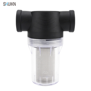 Tùy chỉnh 1 "phổ trầm tích lọc nước 40/100/250 lưới màn hình PA + PC Chất liệu đen OEM hỗ trợ Hose bộ phận van - Product Image 1