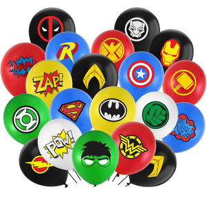 40 pièces/paquet Ballons en latex imprimés de super-héros <span class=keywords><strong>Avengers</strong></span> de 12 pouces de haute qualité, écologiques, pour la fête des mères, les anniversaires d'adultes - Product Image 1