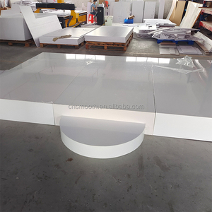 Mịn Chất lượng cao PVC + Acrylic đám cưới trắng sàn nhảy sân khấu nền tảng sân khấu đám cưới trang trí sân khấu tổ chức sự kiện bên bán hàng - Product Image 3