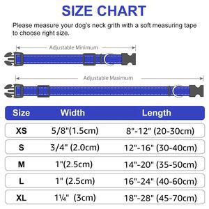 <span class=keywords><strong>Collar</strong></span> de perro personalizado acolchado neopreno poliéster reflectante para perro - Product Image 3