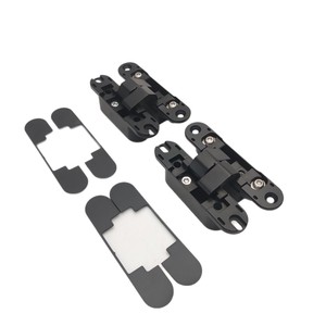 3D Adjustable Concealed <b>Door</b> Hinge 110X24 105X24 40KG Zinc Alloy Matte Black 180 Degree for Interior Wooden <b>Door</b> Hardware - Product Image 6
