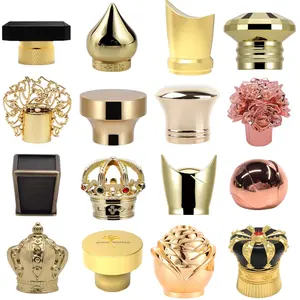 Factory Wholesale Perfume Lid Custom Zinc Alloy Perfume Bottle Cap Luxury Zamac Perfume Cap