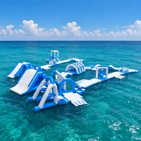 Jeux gonflables extérieurs de parc aquatique de flottement pour des jeux gonflables d'équipement de parc d'Aqua de station de mer