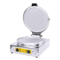 Machine à crêpes automatique commerciale à double chauffage électrique en acier inoxydable pour faire des crêpes épaisses