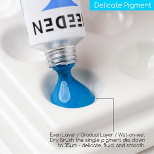 Ensemble de peinture <span class=keywords><strong>aquarelle</strong></span> MEEDEN, 24 couleurs vibrantes, tubes de 12 ml, non toxique, résistant à la lumière, pour les peintres amateurs - Product Image 4