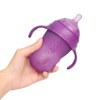Vente en gros gratuit Bpa 250ml ensemble de biberons en silicone pour nouveau-né enfants nouveau-né alimentation lait pour nouveau-né