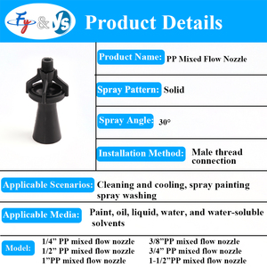 Temizlik için ekipman parçaları kalite plastik PP 1/4 "-2" Venturi enjektör, Venturi hava enjektör havalandırıcı Scrubbers memesi - Product Image 2