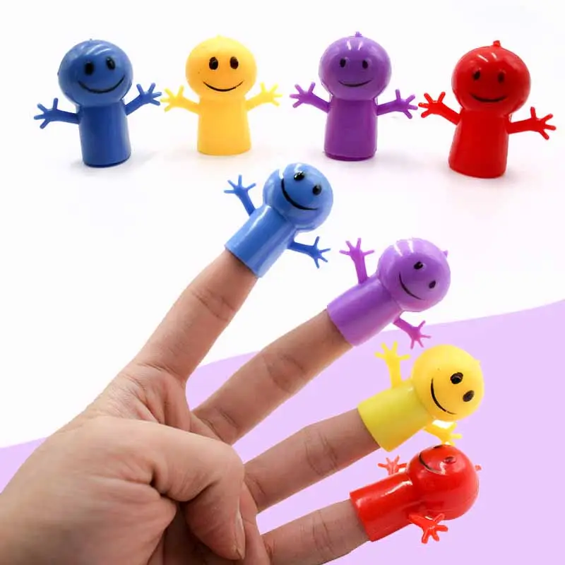 Пальцевая кукла TPR пальцевая игрушка улыбающееся лицо Мужская пальцевая кукольная кукла