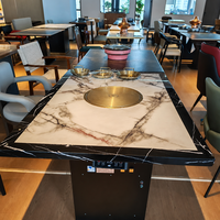 Système d'extraction à aspiration descendante pour la purification de l'air, table de barbecue professionnelle pour magasin, fabriqué par Ji Lu Source Factory