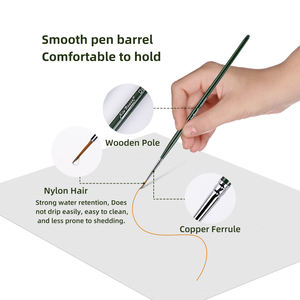 Ensemble de pinceaux à huile personnalisés Xin Bowen MB-032, peinture à ligne unique, croquis, détails fins, <span class=keywords><strong>miniature</strong></span>, manche vert, 26*2cm - Product Image 2