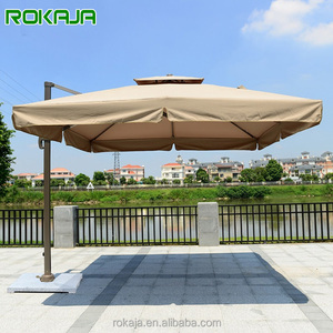 Sombrilla <span class=keywords><strong>Romana</strong></span> Grande con Logotipo Personalizado, Sombrilla de <span class=keywords><strong>Playa</strong></span> para Villa, Parasol para Exteriores, Sombrillas de Patio con Base de Mármol - Product Image 1