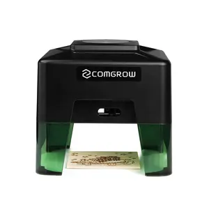 Comgrow, Mini cortadora láser portátil de tamaño pequeño, máquina cortadora de escritorio, equipo de curvado y grabado láser para grabador láser