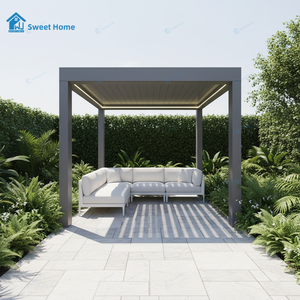 Pergola bioclimatique motorisée de haute qualité à prix abordable, couverture de toit en aluminium longue durée de vie, Sweet Home - Product Image 4