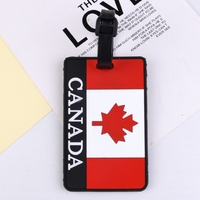 Nouveau créatif 3D PVC écologique typographie imprimé carte d'embarquement souple étiquette de bagage Badge d'identification pour bagages