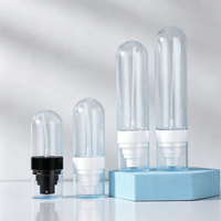 Bouteille de voyage en plastique PETG personnalisée 60/80/100 ml avec pulvérisateur à brume fine inversé, pompe portable et fond épaissi