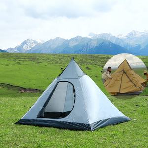 Tente de <span class=keywords><strong>camping</strong></span> HISPEED imperméable Wind Valley Pyramid pour <span class=keywords><strong>3</strong></span>-4 personnes, épaissie, pour la randonnée, les voyages en plein air, quatre saisons, montage rapide et automatique - Product Image 6