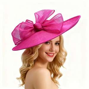 Chapeaux Cloche Ajustables Brodés à la Main en Dentelle pour Mariage et Église, 100% Sinamay, Inspirés du Kentucky <span class=keywords><strong>Derby</strong></span>, Quatre Saisons – Vente Chaude - Product Image 2