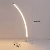 Lampe de table LED incurvée blanche, lampe de bureau moderne pour la lecture, avec 3 températures de couleur, gradation progressive, lampe de chevet pour le bureau, l'étude