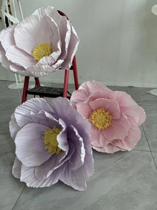 L-065 Elegante Hochwertige Papier-Mohnblumen Riesige Luxuriöse Blumenarrangements für Hochzeiten Ausstellungen Dekorationen Hintergründe - Product Image 2