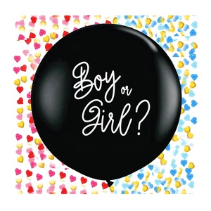 Grand ballon géant de 36 pouces en latex, personnalisé avec logo, pour décoration de fête, hélium, révélation du sexe de bébé, surprise, ou révélation du sexe du bébé par un développeur. - Product Image 3