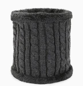 Écharpe en tricot épaisse et doublée de peluche, coupe-vent, protection contre le froid, écharpe chauffante pour le cou en hiver - Product Image 2
