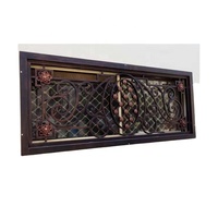 Grande demande Cadre en fer moderne Fenêtre en fer en acier Grille infrarouge Design