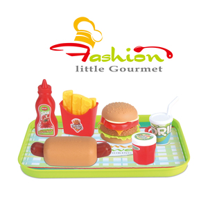 Juego de cocina de plástico en miniatura <span class=keywords><strong>para</strong></span> <span class=keywords><strong>niñas</strong></span>, juego de cocina de comida rápida, hamburguesa, barato, venta al por mayor - Product Image 5