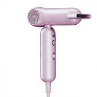 Sèche-cheveux électrique portable pliable super mini professionnel haute vitesse 900W avec moteur DC et buse concentratrice