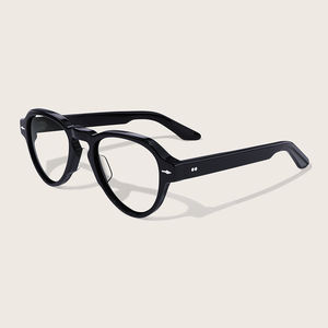 Yeetian classico Keyhole Design occhiali unici rivetti in metallo occhiali personalizzati all'ingrosso aviazione acetato <span class=keywords><strong>montatura</strong></span> per occhiali - Product Image 2