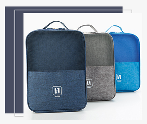 Wholesale Portable Polyester Storage <b>Shoes</b> Organizer Set with Drawstring Waterproof Zipper Bag for Travel Washing Laundry - Product Image 5