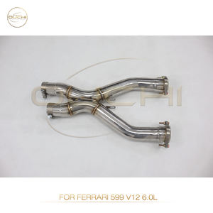 Tuyau intermédiaire d'échappement OUCHI SS304 pour Ferrari 599 <span class=keywords><strong>GTB</strong></span> Fiorano F141 2006-2012 6.0 V12 Pièces de performance automobile Système d'échappement - Product Image 4