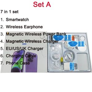 Vente flash - Montre connectée 7 en 1 - Ensemble d'écouteurs sans fil - <span class=keywords><strong>Chargeur</strong></span> sans fil - Boîtier de batterie externe - 6 en 1 pour accessoires <span class=keywords><strong>iPhone</strong></span> - Boîte cadeau 6en1 - Product Image 2