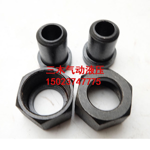 น็อตเชื่อมท่อเหล็กคาร์บอน 18X1.5 อุปกรณ์แรงดันสูงสำหรับอุปกรณ์เครื่องจักรกล - Product Image 2