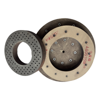 Harsgebonden geslepen wiel met bouten 16 # -180 #   Grit 63 mm dikte diameter 500 mm voor het slijpen van mobiele telefoonhoesjes met dubbele schijfslijpmachine