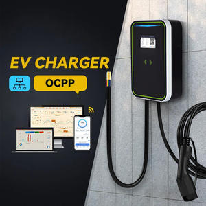 New 22kW Home EVSE Wallbox 16A/32A EV Charger 4.3" LCD Display GB <strong>Interface</strong> IP55 Protection OCPP 1.6 <strong>Protocol</strong> Wall-mounted Type - Product Image 4