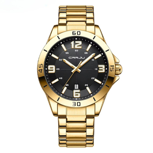 Montre à quartz pour homme, étanche, bracelet en acier inoxydable, avec fonction calendrier, 43 mm, style décontracté, OEM ODM. - Product Image 3