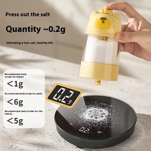 Bote dosificador de sal cuantitativo de 0.2g, dispensador de sal tipo pulsador, bote de azúcar con dosificación, salero cuantitativo a prueba de humedad - Product Image 2