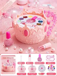 Boîte à <span class=keywords><strong>maquillage</strong></span> réaliste pour enfants, jeu de simulation pour les princesses, filles de 4 à 6 <span class=keywords><strong>ans</strong></span>, emballage en boîte en plastique de couleur - Product Image 6