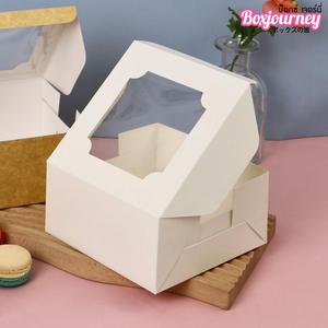 กล่องใส่เค้กสีขาวครึ่งปอนด์กล่องใส่ขนมกระดาษเคลือบ40FT 0/ของขวัญเบเกอรี่ส่งไปยังประเทศไทย0403048 - Product Image 2