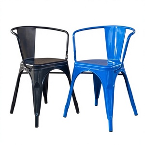 Modern <b>Portable</b> Metal Dining Chairs 18 Inch <b>Seat</b> Height for Indoor/Outdoor Use Restaurants Patios Home Hotel Office Usa Mairun - Product Image 1