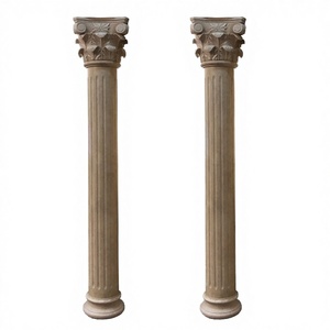Columna de Piedra Natural Beige de Alta Gama, Personalizada, Sólida, Moderna, Estilo Romano, para Uso en Hoteles - Product Image 3