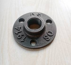 Bride de plancher de tuyau de raccord industriel en fonte de 1/<span class=keywords><strong>2</strong></span> ''pour étagère flottante industrielle, étagère de support - Product Image 2