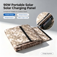 Module de charge solaire 100W, panneau solaire portable pour soldats, chargeur militaire tactique, camping, randonnée, panneau solaire 90W