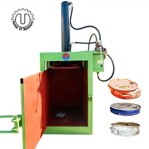 Broyeur de fûts en acier automatique robuste de 55 gallons, industriel, hydraulique, alimenté par un moteur diesel, multifonctionnel, haute sécurité, métal - Product Image 1