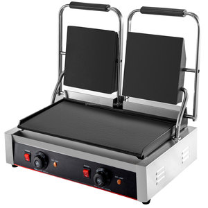 Commerciële Sandwich <span class=keywords><strong>Panini</strong></span> Pers <span class=keywords><strong>Grill</strong></span> 2X1800W Dubbele Platte Platen Elektrische Sandwich Brood Broodrooster Machine Tosti Maker - Product Image 2
