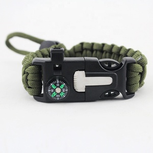 Bracelet de survie en paracorde, bijou avec sabot et démarreur de feu, taille réglable, parfait pour les randonnées en plein air, le Camping et la pêche - Product Image 4