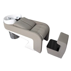 Modern Design High Quality Barbershop Commercial Furniture Shampoo <b>Bed</b> Lying Shampoo Chair with <b>LED</b> Lighting for Hair Salon - Product Image 6